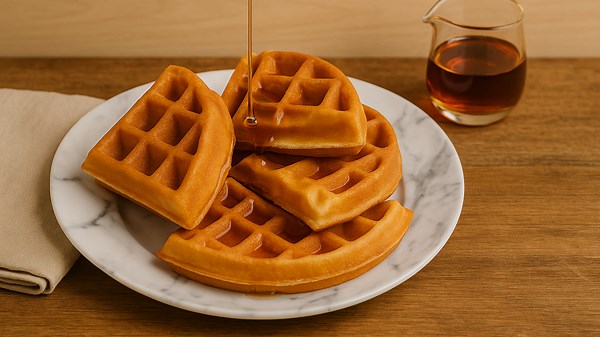 How To Make Honey Butter Belgian Waffles | Crispy Outside, Fluffy Inside & Sweetly Glazed