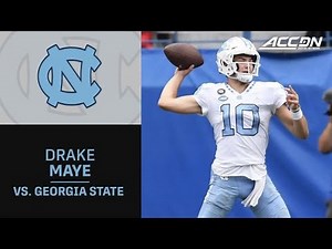 North Carolina QB Drake Maye Highlights vs. Georgia State