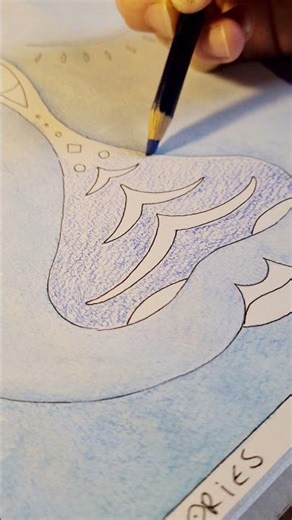 Galactic Memories - WIP artwork 2 - Coloring the Nose #art #drawing #inktense