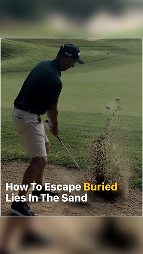️ Escape Buried Bunker Lies Like a Pro. Golf Digest Top-50 Teacher Stan Utley shares the key to getting out clean. Lean left, open the clubface, and use a steep swing to drive the club into the sand—then stop the club with no follow-through. This technique pops the ball out and lets it roll smoothly every time. How confident are you in your bunker game? ⛳ #GolfTips #SwingU #ShortGame #BunkerShots #GolfInstruction | SwingU | Facebook