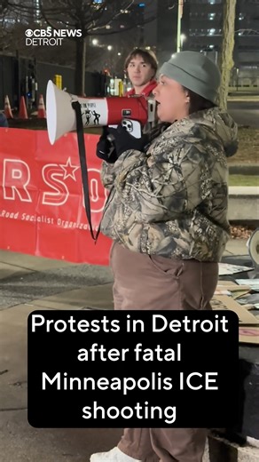 CBS Detroit | Protests in Detroit after the ICE operation in Minneapolis where a woman was shot and killed by an ICE agent. Julia Avant was at the... | Instagram
