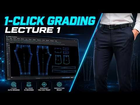 Gerber CAD Front Rise Grading Adjustment with Excel Automation | Lecture 1