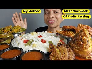 ASMR My Mother After 1 Week of Fruits Fasting