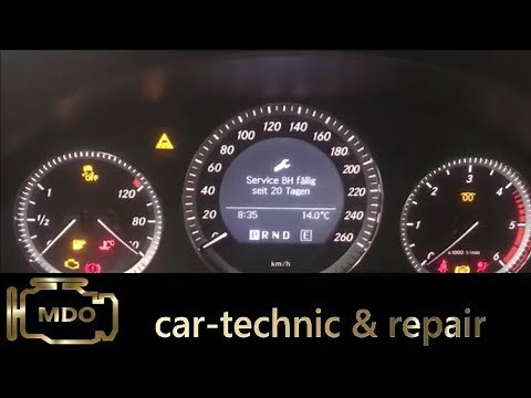 Mercedes w204 Service zurück stellen C-Klasse / Assyst reset