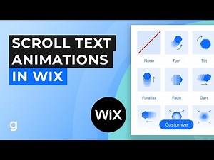 How to Create Scrolling Text Animations in Wix | EASY