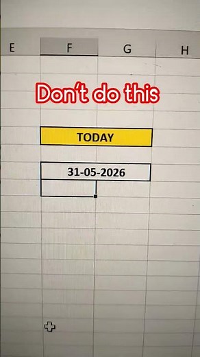 Auto Current Date 📅 Current Date Automatically in Excel ✅TODAY Function in Excel Explained 🔥 #excel
