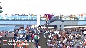 Corey Bohan made his #XGames debut in 2002. He claimed BMX Dirt silver in 2003, then scored gold in the discipline 16 years ago today. Corey went on to become the first to threepeat in the discipline at X Games. #XGamesVault | X Games