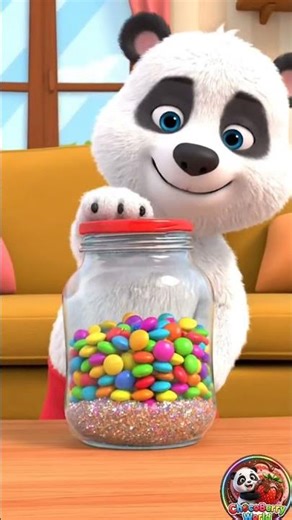 Sneaky Panda vs. The Candy Jar! 😂 English Funny Kids Cartoon🫶💫 #usa #shorts #kids