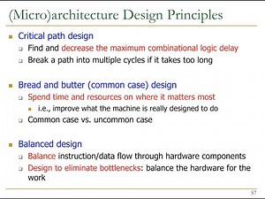 Design of Digital Circuits - Lecture 12: Microarchitecture II (ETH Zürich, Spring 2019)