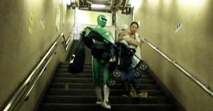 Japanese "super hero" lends helping hand