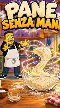Pane senza usare le mani #ricettafacile #ricettefacili
