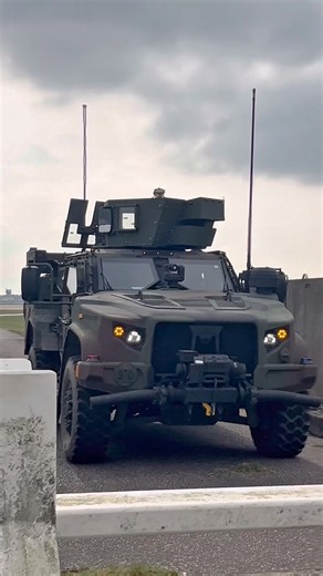 Oshkosh Joint Light Tactical Vehicle (JLTV) at RAF Lakenheath UK. USAF security.