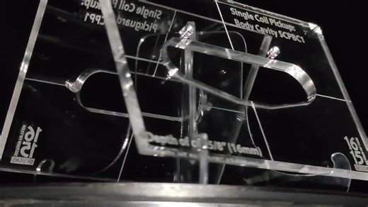 Acrylic Router Templates for Single Coil Guitar Pickups - 1615 Designs - Etsy