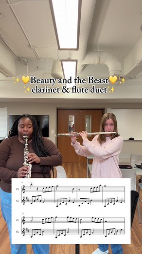 Disney's Beauty and the Beast Flute and Clarinet Duet