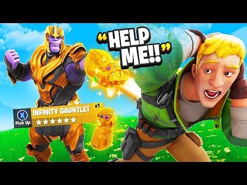 I Pretended To Be BOSS Thanos EARLY.. (Fortnite)