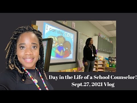 Day In The Life of A School Counselor | Live Lesson/Activity, Nonverbal student, Self Care etc..