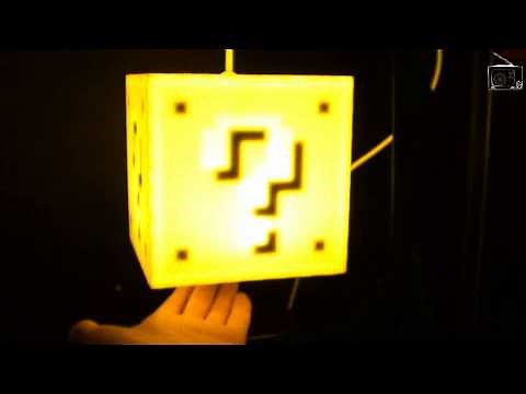 Super Mario Question Block Lamp by 8 Bit Lit - Gaming Boulevard