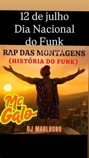 ✅ 12 de julho é o DIA DO FUNK. DJ Marlboro mais uma vez inova e lança o primeiro *videoclipe de funk carioca totalmente gerado 100% por inteligência artificial!* A faixa *Rap das Montagens (História do Funk)*, com MC Galo, ganha um formato inédito ao ser transformada em uma obra audiovisual criada inteiramente com tecnologia de IA. Cada cena, elemento visual e composição estética foi desenvolvida por ferramentas de inteligência artificial, marcando assim um avanço na produção musical do gênero. 