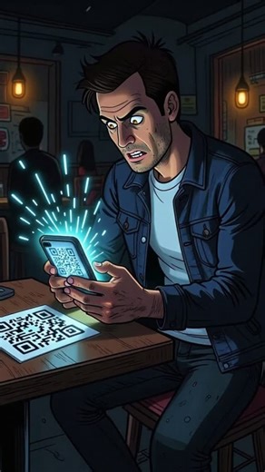 60 Second Scary Stories on Instagram: "QR code showed my private data... someone's watching #scary #privacy #creepy"