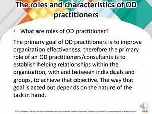 part 1 The roles and characteristics of OD practitioners