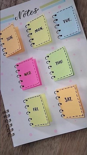 Sticky Notes Idea #shorts #stickynotes #journal #bujo #frontpage #doodle #notes #paper #ideas #diy
