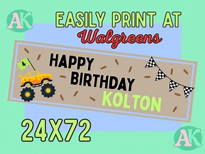 24x72 Banner Template | Print Shop Ready Canva Banner | Editable Printable Sign | No Resizing Needed - Etsy Canada