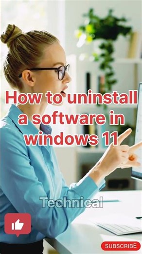 How to Uninstall Software in Windows 11 💻 | 1 Minute Trick ⚡ | #techshorts #windows