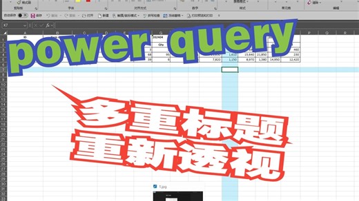 power query多行列标题报表整理重新透视，我为网友解决的第一个powerquery求助，简单但非常典型，分享一下