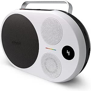 Polaroid P4 Music Player (Black) – Powerful Large Room Wireless Bluetooth Speaker Rechargeable with Dual Stereo Pairing