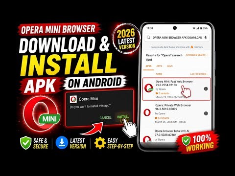 How to Download & Install Opera Mini APK on Android 🔥 Easy Method (2026)