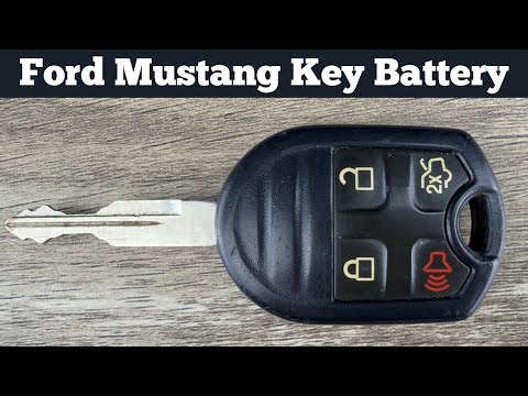 2010 - 2014 FORD MUSTANG Key Fob Battery Replacement - How To Change Replace Remote Batteries DIY