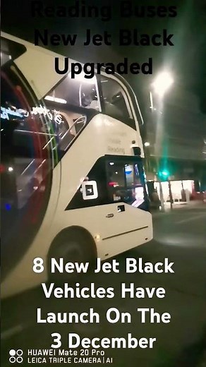 Reading Buses New Jet Black Upgraded New Vehicle