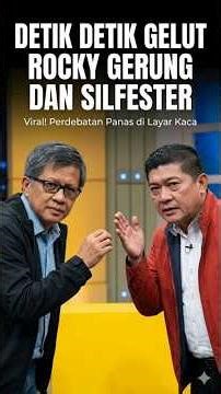 rocky gerung debat berujung gelut dengan silfester #rockygerung #debat