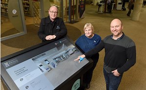 3-D virtual mapping of university's library space