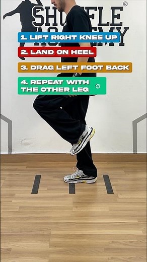 How to Running Man Tutorial📚 #shuffledance #cuttingshapes