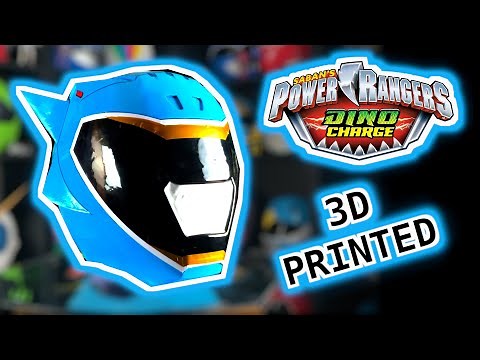 Unveiling the Epic Power Rangers Dino Charge Aqua Helmet a 3D Printing Adventure!"