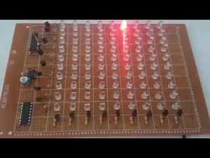 81 LED chaser using double IC 4017