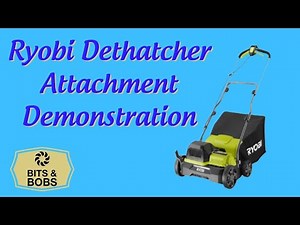 Ryobi Dethatcher Attachment Demonstration