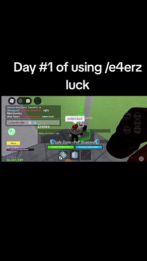 /e4erz Luck in Blox Fruits - Day 1 Journey