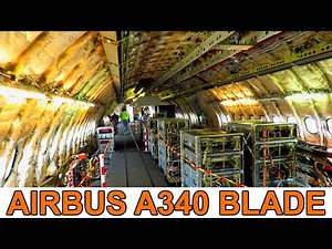 AIRBUS A340 BLADE | Full Cabin Tour including the A340 Cockpit, Cabin & Outside Views!