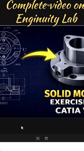 2D Drawing to 3D Model in CATIA V5 🔥 | Solid Modeling #techdraw #catiav5 #learncatia #cadsoftware