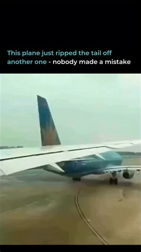 Code Intellectus on Instagram: "Plane taxiing to the runway. Another plane sitting still. Wingtip slices through the tail like paper. Both pilots followed every instruction. Here’s why it still happened: Pilots can’t see their own wingtips from the cockpit. On a Boeing 777 or 737, wingtips are 100+ feet away and completely invisible. They trust painted lines on the ground to guarantee clearance. One plane stops a few feet short? Collision. The brutal part: These ground collisions happen constant