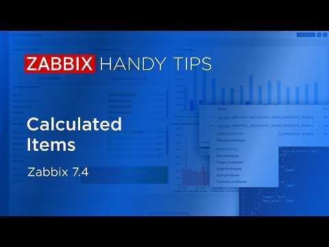 Zabbix Handy Tips: Calculated Items