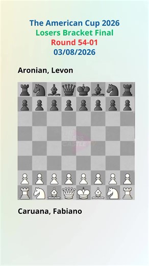 Caruana, Fabiano vs. Aronian, Levon | The American Cup 2026 | LosersBracket Final | Round 54-01 | 03/08/2026 #Chess #TheAmericanCup2026