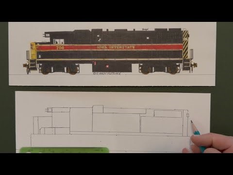 Got Pencil? Draw A Train! Iowa Interstate GP38-2 706 Andy Fletcher Episode 39 Part 1