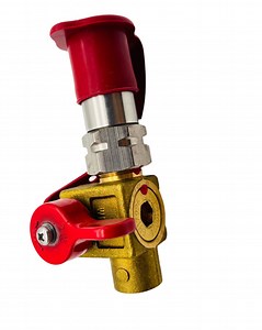 [Hot Item] 200bar High Pressure Natural Gas Cylinder Valve Inlet G1/2 Outlet M12*1