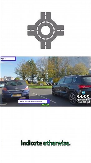 ROUNDABOUT FOLLOW THE ROAD AHEAD #learntodrive #automobile #drivingreview #testroutes