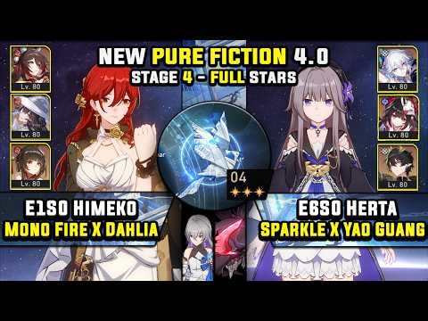 E1 Himeko Carry & E6 Herta Carry W/ Yao Guang (3 Stars) Pure Fiction 4 Honkai Star Rail 4.0
