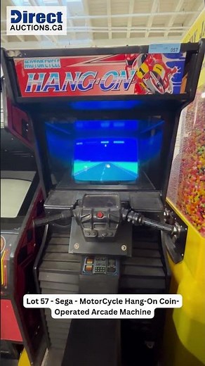 🏍️🎮 Lot 57: Sega - MotorCycle Hang-On Arcade Machine! 🎮🏍️
