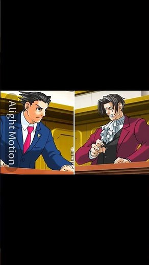 Phoenix and Edgeworth in a nutshell #aceattorney